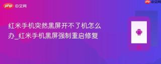 红米手机突然黑屏开不了机怎么办_红米手机黑屏强制重启修复