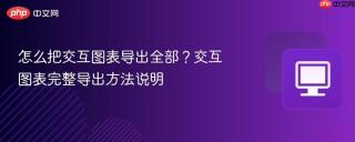 怎么把交互图表导出全部？交互图表完整导出方法说明