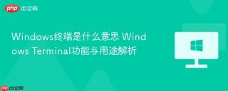 windows终端是什么意思 windows terminal功能与用途解析