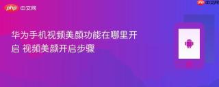 华为手机视频美颜功能在哪里开启 视频美颜开启步骤