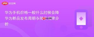 华为手机价格一般什么时候会降 华为新品发布周期与降价规律分析