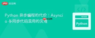 python 异步编程的代价:asyncio 与同步代码混用的灾难