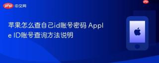 苹果怎么查自己id账号密码 Apple ID账号查询方法说明