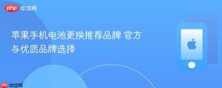 苹果手机电池更换推荐品牌 官方与优质品牌选择