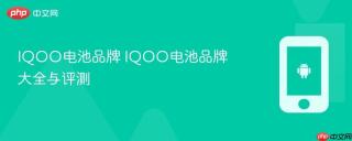 IQOO电池品牌 IQOO电池品牌大全与评测