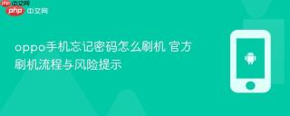 oppo手机忘记密码怎么刷机 官方刷机流程与风险提示