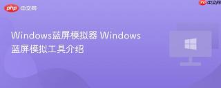 Windows蓝屏模拟器 Windows蓝屏模拟工具介绍