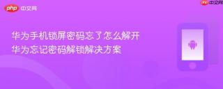 华为手机锁屏密码忘了怎么解开 华为忘记密码解锁解决方案