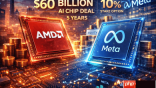 AMD拿下Meta AI晶片大单 五年上看6百亿美元并附带入股选项