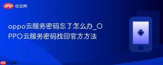 oppo云服务密码忘了怎么办_OPPO云服务密码找回官方方法