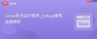 Linux后台运行程序_nohup使用场景解析