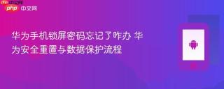 华为手机锁屏密码忘记了咋办 华为安全重置与数据保护流程
