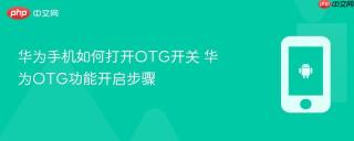 华为手机如何打开OTG开关 华为OTG功能开启步骤