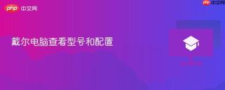 戴尔电脑查看型号和配置