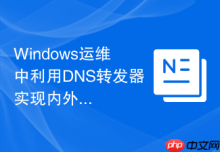 Windows运维中利用DNS转发器实现内外网解析逻辑优化