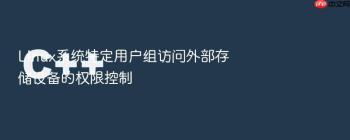Linux系统特定用户组访问外部存储设备的权限控制