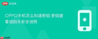 oppo手机怎么知道密码 密码查看规则与安全说明
