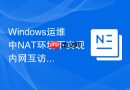 Windows运维中NAT环境下实现内网互访的回流配置