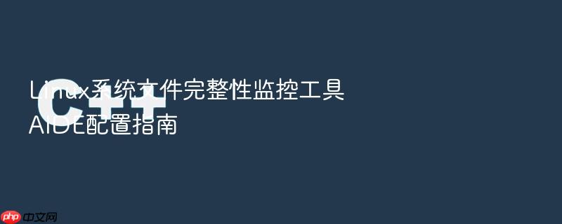 linux系统文件完整性监控工具aide配置指南
