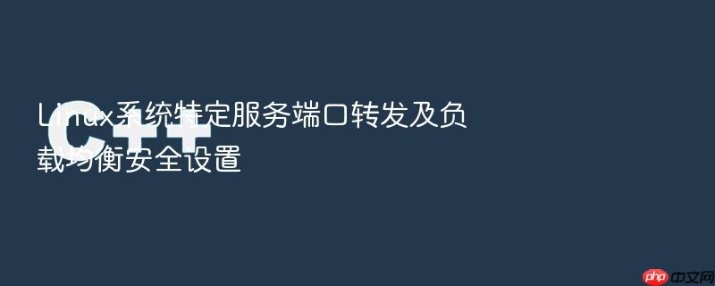 linux系统特定服务端口转发及负载均衡安全设置