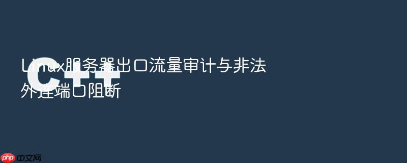 linux服务器出口流量审计与非法外连端口阻断