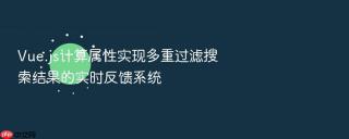 vue.js计算属性实现多重过滤搜索结果的实时反馈系统