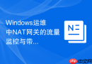 Windows运维中NAT网关的流量监控与带宽限速实施