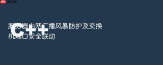 服务器内网广播风暴防护及交换机端口安全联动