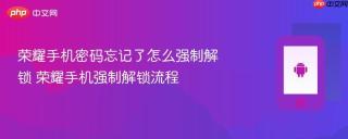 荣耀手机密码忘记了怎么强制解锁 荣耀手机强制解锁流程