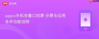 oppo手机多窗口同屏 分屏与应用多开功能说明