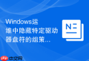Windows运维中隐藏特定驱动器盘符的组策略配置方法