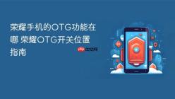 荣耀手机的OTG功能在哪 荣耀OTG开关位置指南