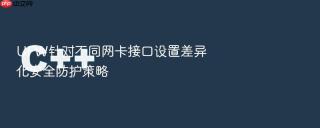 UFW针对不同网卡接口设置差异化安全防护策略