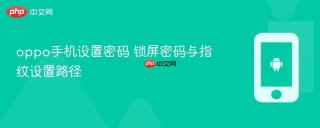 oppo手机设置密码 锁屏密码与指纹设置路径