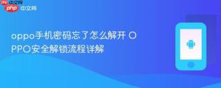 oppo手机密码忘了怎么解开 OPPO安全解锁流程详解