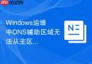Windows运维中DNS辅助区域无法从主区域同步的排查