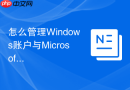 怎么管理Windows账户与Microsoft账号的同步设置