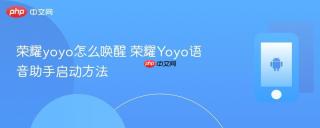 荣耀yoyo怎么唤醒 荣耀yoyo语音助手启动方法