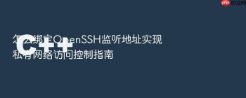 怎么绑定OpenSSH监听地址实现私有网络访问控制指南