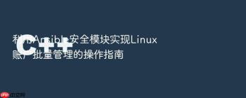 利用Ansible安全模块实现Linux账户批量管理的操作指南