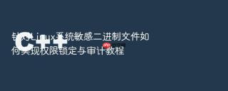 针对Linux系统敏感二进制文件如何实现权限锁定与审计教程