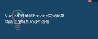 vue.js组件通信provide实现表单项验证逻辑与父组件通信