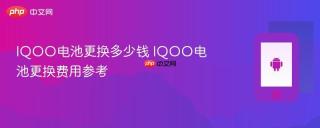 IQOO电池更换多少钱 IQOO电池更换费用参考
