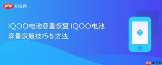IQOO电池容量恢复 IQOO电池容量恢复技巧与方法