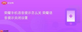 荣耀手机语音提示怎么关 荣耀语音提示关闭设置