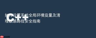 如何设置系统全局环境变量及清理敏感路径安全指南