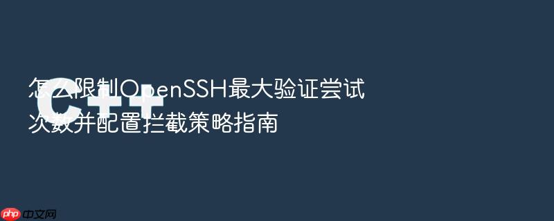 怎么限制openssh最大验证尝试次数并配置拦截策略指南