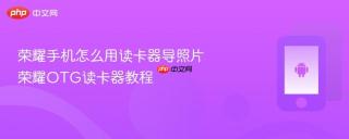 荣耀手机怎么用读卡器导照片 荣耀OTG读卡器教程