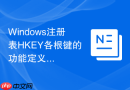 Windows注册表HKEY各根键的功能定义与层级说明