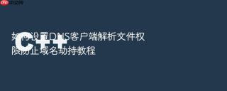 如何设置dns客户端解析文件权限防止域名劫持教程